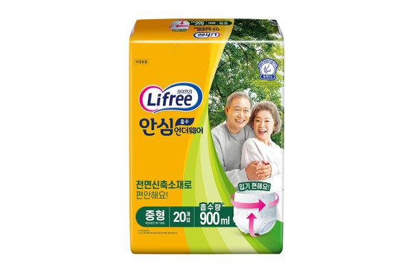 라이프리 성인용 기저귀 신제품. 사진=LG생활건강 제공