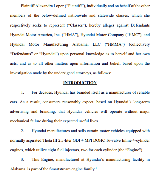 소송장. 사진=미 앨라배마주 중부 지방법원