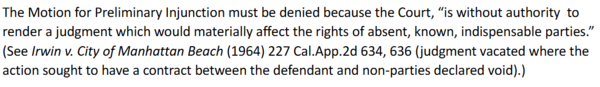 사진=미국 캘리포니아주(州) 콘트라코스타 카운티 상급법원 예비결정문 발췌