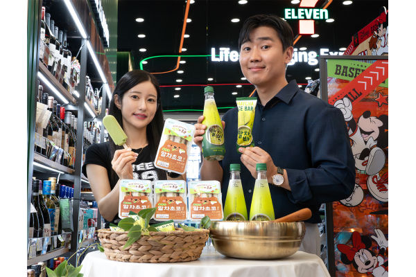 말차맛 막걸리, 아이스크림, 샌드위치. 사진=세븐일레븐 제공