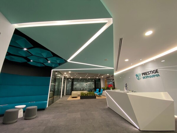 프레스티지바이오파마 싱가포르 본사 로비 전경.(사진=프레스티지바이오파마)