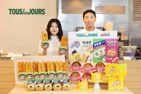 CJ푸드빌이 운영하는 뚜레쥬르가 농심의 대표 제품을 뚜레쥬르만의 감성과 레시피로 재해석한 신제품 4종을 선보인다. 사진=CJ푸드빌