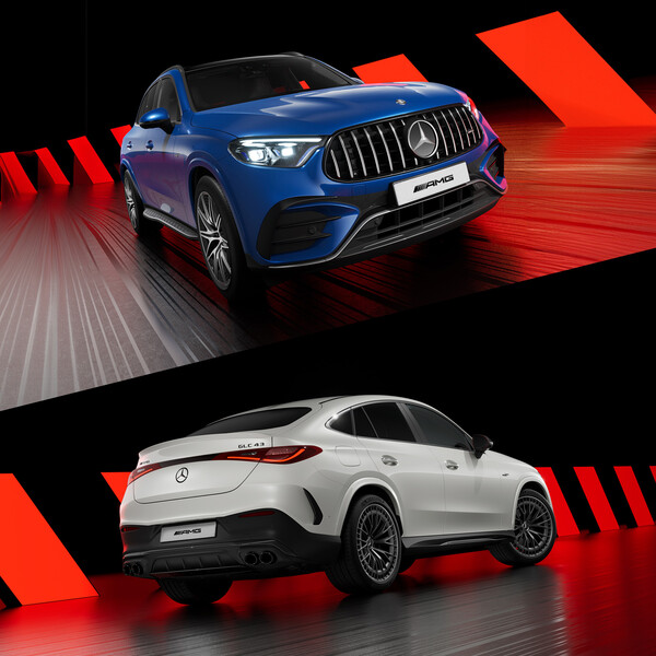 메르세데스-AMG GLC43 4MATIC(위)과 메르세데스-AMG GLC43 4MATIC 쿠페. 사진=메르세데스-벤츠 코리아 제공