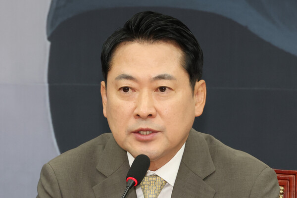 장동혁 국민의힘 대표가 9일 정청래 더불어민주당 대표의 본회의 교섭단체 대표 연설에 대해 비판의 목소리를 냈다.사진=연합뉴스 