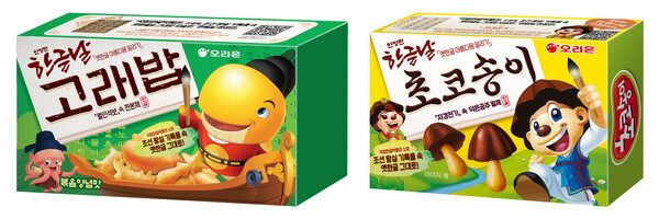 오리온 한글날 한정판 고래밥·초코송이 제품 이미지. 사진=오리온