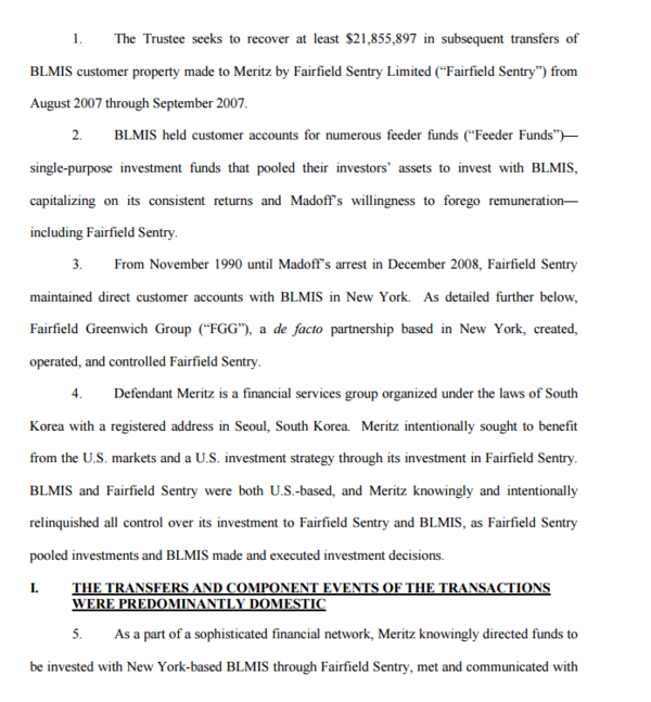 피카드 측이 제출한 보충 주장서 일부 발췌. 자료=미국 뉴욕주 남부 연방파산법원
