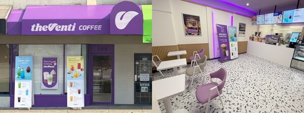 더벤티 캐나다 3호점 매장 내외부 모습. 사진=더벤티