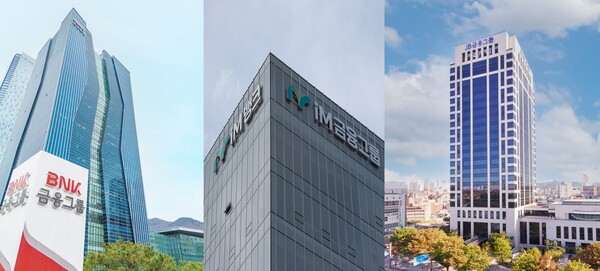 이재명 대통령이 지방은행의 존재 이유를 공개적으로 문제 삼은 상황에서 지방 금융그룹의 리더십에도 긴장감이 돌고 있다.사진=각 금융그룹 제공