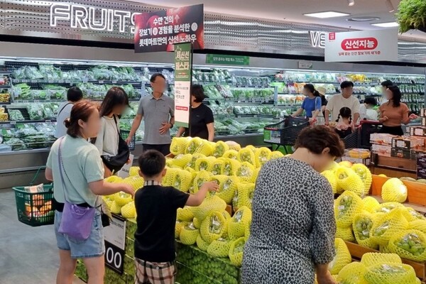 롯데마트 제타플렉스 잠실점 과일매대 전경. 사진=롯데마트 제공