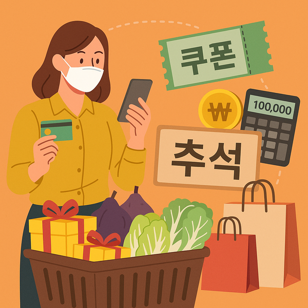 추석 명절을 앞두고 카드사들이 다양한 할인과 무이자 할부, 상품권 증정 행사를 내놓고 있다. 이미지=챗GPT