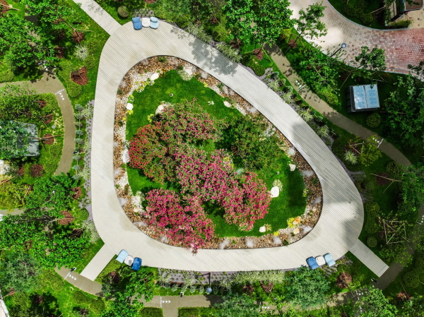 힐스테이트 모종 네오루체의 '어울림 광장'. 사진=현대엔지니어링