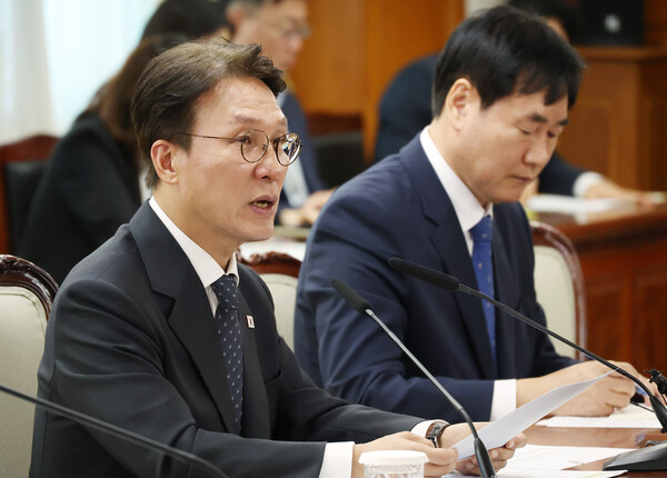 김민석 국무총리가 22일 정부서울청사에서 열린 통신사 및 금융사 해킹사고 관련 긴급 현안 점검회의에서 발언하고 있다. 사진=연합뉴스