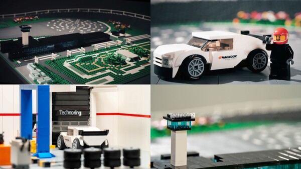 레고 블록으로 구현한 한국 테크노링. 사진=한국타이어앤테크놀로지 제공