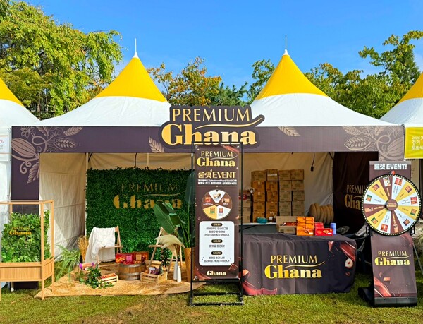 롯데웰푸드 ‘2025 경기정원문화박람회’ 프리미엄 가나 홍보 부스. 사진=롯데웰푸드