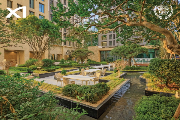 올해 제15회 대한민국 조경대상에서 국토교통부 장관상 수상한 '메이플자이'. 사진=GS건설