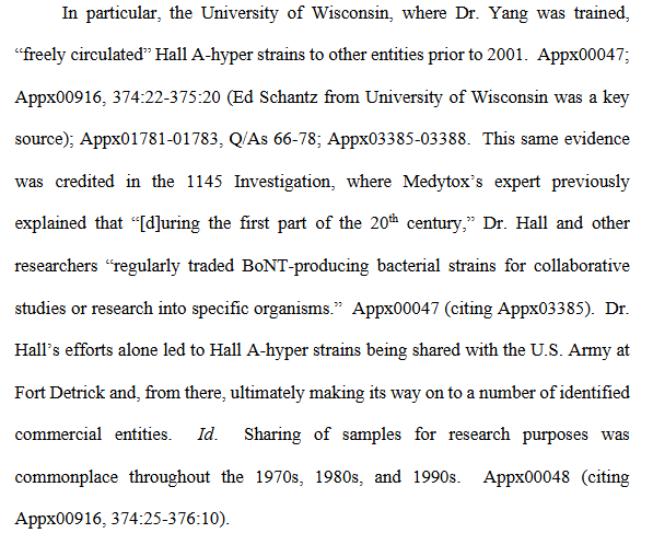사진=미국 연방순회항소법원(CAFC) 답변서 발췌