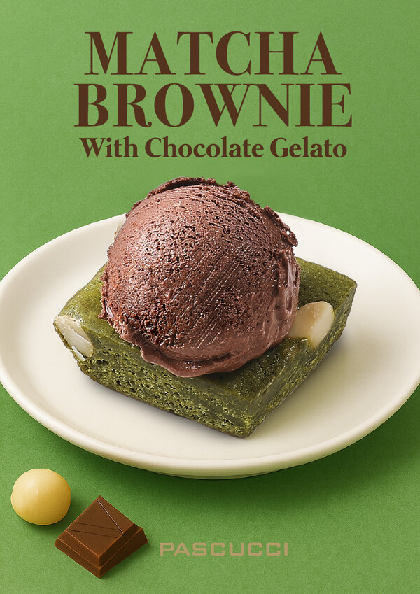 SPC그룹이 운영하는 이탈리아 정통 카페 브랜드 파스쿠찌는 ‘말차 브라우니’를 24일 출시한다. 사진=SPC그룹