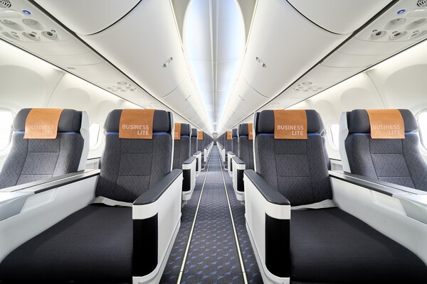 제주항공 프리미엄 이코노미 좌석 '비즈니스 라이트'. 사진=제주항공