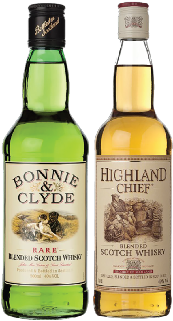 하이트진로가 17세기 스코틀랜드 하이랜드 지방의 전통을 계승한 블렌디드 위스키 ‘보니 앤 클라이드’와 ‘하이랜드 치프’를 국내 최초 출시한다. 사진=하이트진로