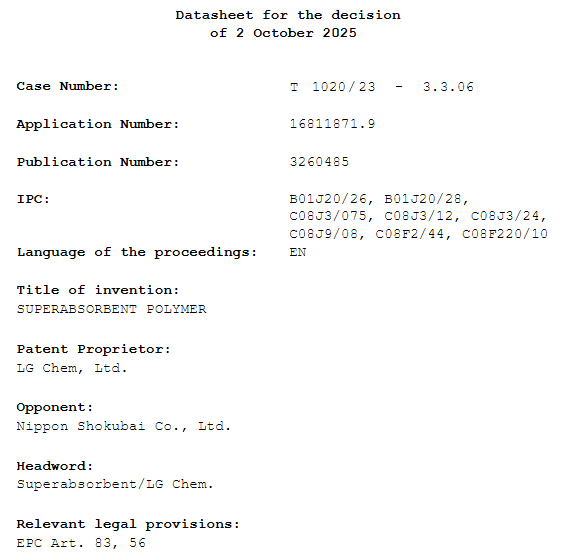 사진=유럽특허청(EPO) 항소심판부 결정문 발췌
