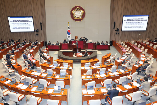 지난 11일 서울 여의도 국회에서 예산결산특별위원회 전체회의가 열리고 있다. 사진=연합뉴스 