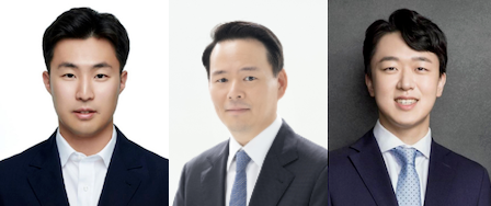 (왼쪽부터) 전병우 삼양라운드스퀘어 전무, 허진수 SPC그룹 부회장, 신상열 농심 전무. 사진=각사