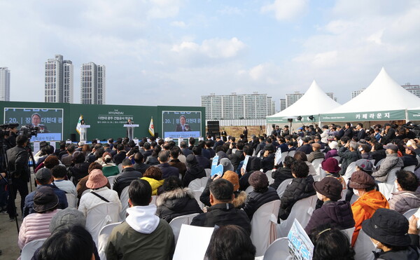 광주 최초 복합쇼핑몰 더현대광주 착공식 (사진제공=광주광역시)