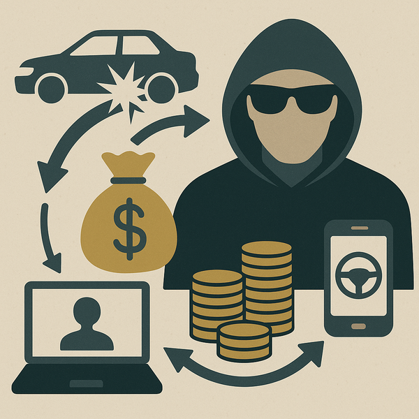 최근 보험사기 수법은 텔레그램과 SNS·온라인 커뮤니티를 이용해 가담자를 모집해 사고 연출·허위 청구가 분업화되는 특징을 보이고 있다. 이미지=챗GPT