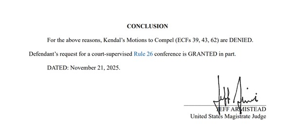 현지시간 21일 미국 오리건 연방지방법원은 원고 에이드리언 켄달이 한국타이어를 상대로 제기한 증거개시 강제명령 청구 3건을 모두 기각했다. 사진=오리건 연방지방법원