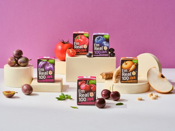 풀무원식품이 실온 과채주스 브랜드 ‘아임리얼 100’ 라인업 제품인 ‘아임리얼 100 고농축’이 출시 10개월 만에 누적 판매량 700만개를 돌파했다. 사진=풀무원
