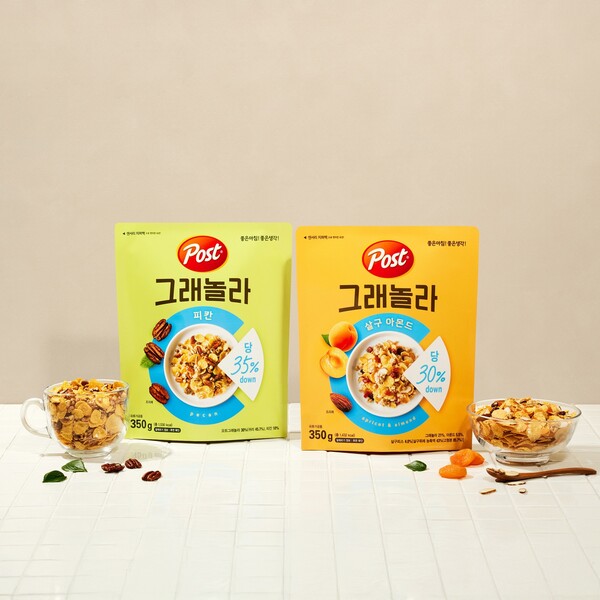 동서식품이 당을 줄여 더욱 건강하게 즐기는 당 저감 ‘포스트 그래놀라’ 신제품 2종을 출시했다. 사진=동서식품