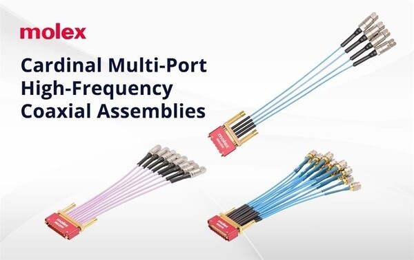 몰렉스, 카디날 멀티포트 고주파 동축 어셈블리 출시 - 뉴스 썸네일 이미지